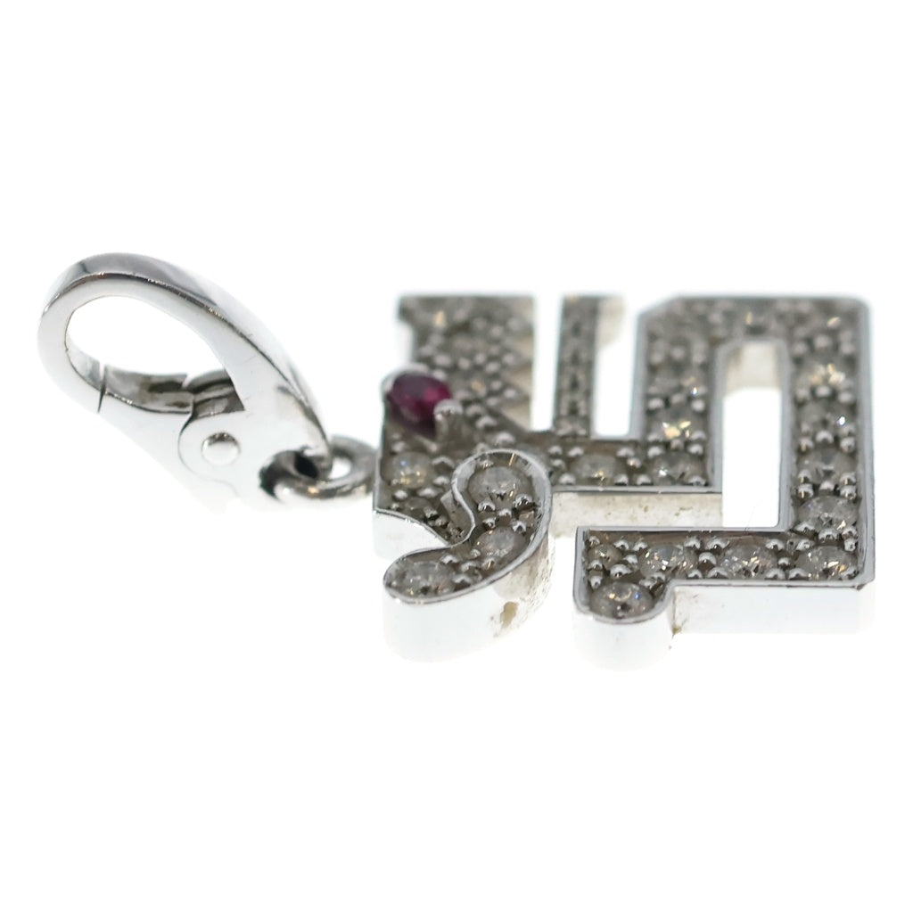 Cartier(カルティエ) ル ベゼ デュ ドラゴン ルビー ダイヤ ネックレスチャーム ペンダント トップ 750WG レディース