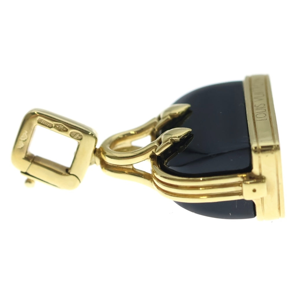 LOUIS VUITTON(ルイヴィトン) アルマ オニキス ペンダントトップ ネックレストップ ゴールド×ブラック 750YG レディース