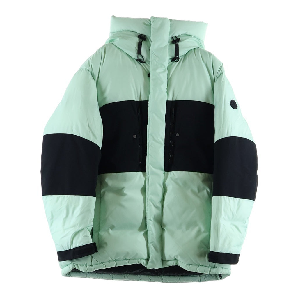MONCLER(モンクレール) 22AW BODRI ボドリ ジップアップ フーデッド ダウンジャケット ミントグリーン×ブラック ナイロン H20911A00115 5968E
