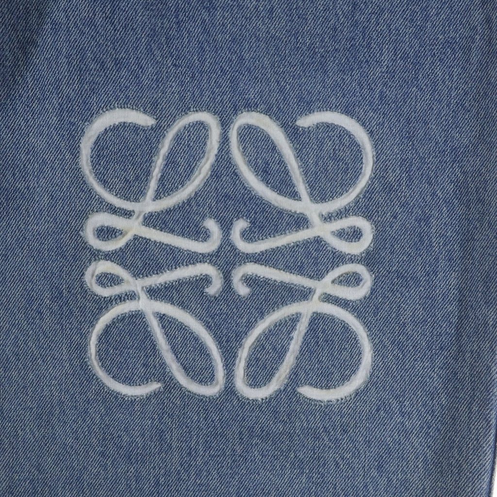 LOEWE(ロエベ) ANAGRAM BAGGY JEANS AF アナグラム ボタンフライ バギーデニム インディゴブルー H526Y11W60