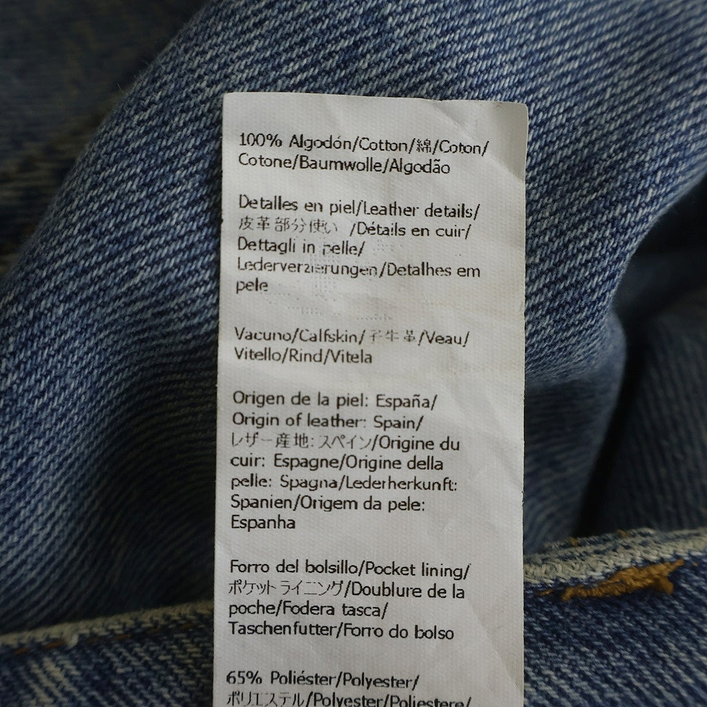 LOEWE(ロエベ) ANAGRAM BAGGY JEANS AF アナグラム ボタンフライ バギーデニム インディゴブルー H526Y11W60