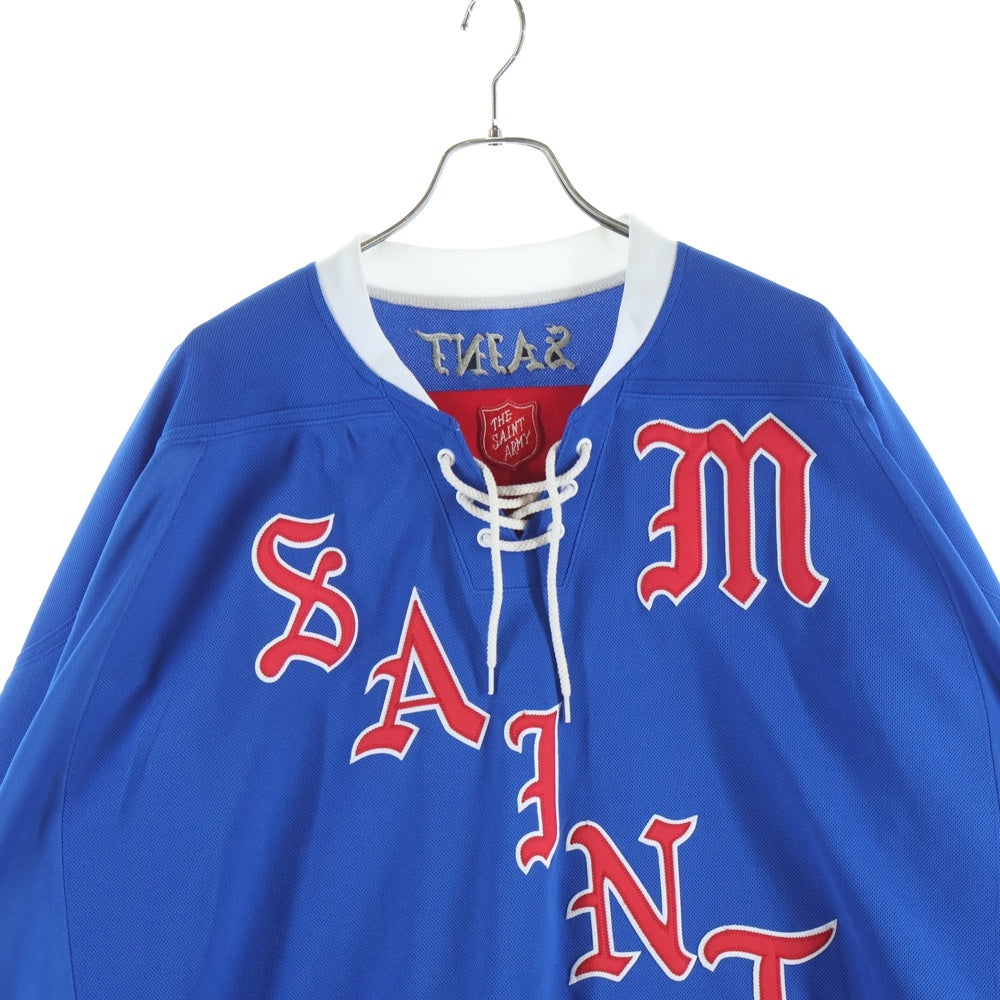 SAINT MICHAEL（セントマイケル） GAMESHIRT ゲームシャツ SAINT MICHAEL(セントマイケル) 23SS LS TEE/GAMESHIRT/BLUE ゲーム