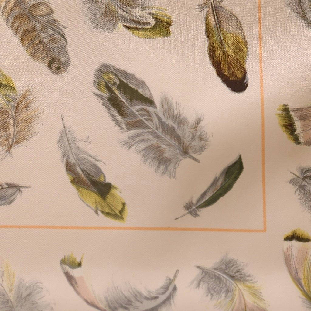 HERMES(エルメス) PLUMES par Henride Linares ストール マフラー ピンク×オレンジ アンゴラ×シルク レディース
