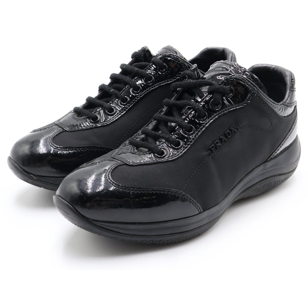 PRADA(プラダ) ローカットスニーカー エナメル ブラック #35 3E5793 レディース