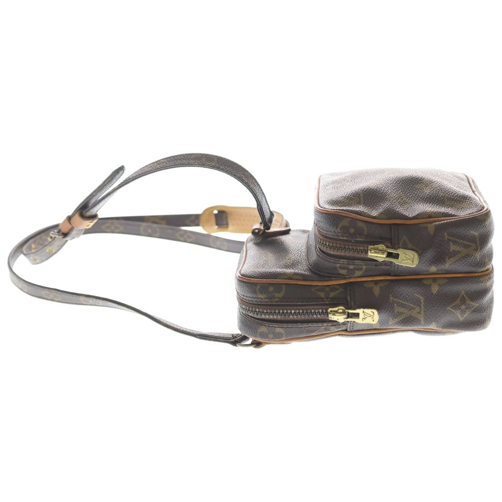 LOUIS VUITTON(ルイヴィトン) ミニアマゾン モノグラム PVC レザー ショルダーバッグ ゴールド金具 ブラウン M45238 レディース