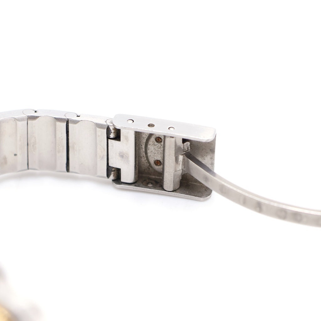Cartier(カルティエ) サントスガルベSM アイボリー文字盤 クォーツウォッチ 腕時計 K18YG シルバー/イエローゴールド W20012C4 レディース