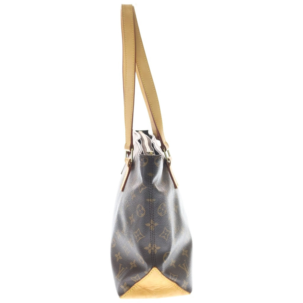 LOUIS VUITTON(ルイヴィトン) モノグラム カバピアノ ハンドバッグ トートバッグ ブラウン レザー×PVC M51148 ゴールド金具 レディース