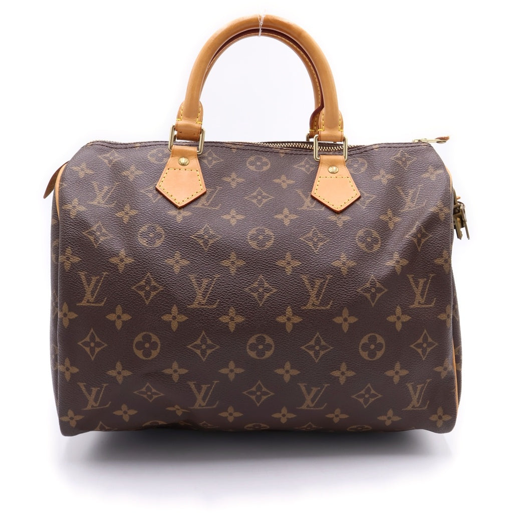 LOUIS VUITTON(ルイヴィトン) モノグラム スピーディ30 ハンドバッグ ゴールド金具 カデナ ブラウン M41526 レディース