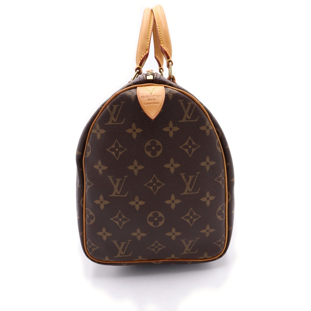 LOUIS VUITTON(ルイヴィトン) モノグラム スピーディ30 ハンドバッグ ゴールド金具 カデナ ブラウン M41526 レディース