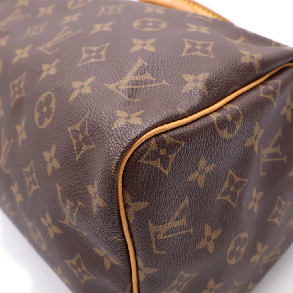 LOUIS VUITTON(ルイヴィトン) モノグラム スピーディ30 ハンドバッグ ゴールド金具 カデナ ブラウン M41526 レディース