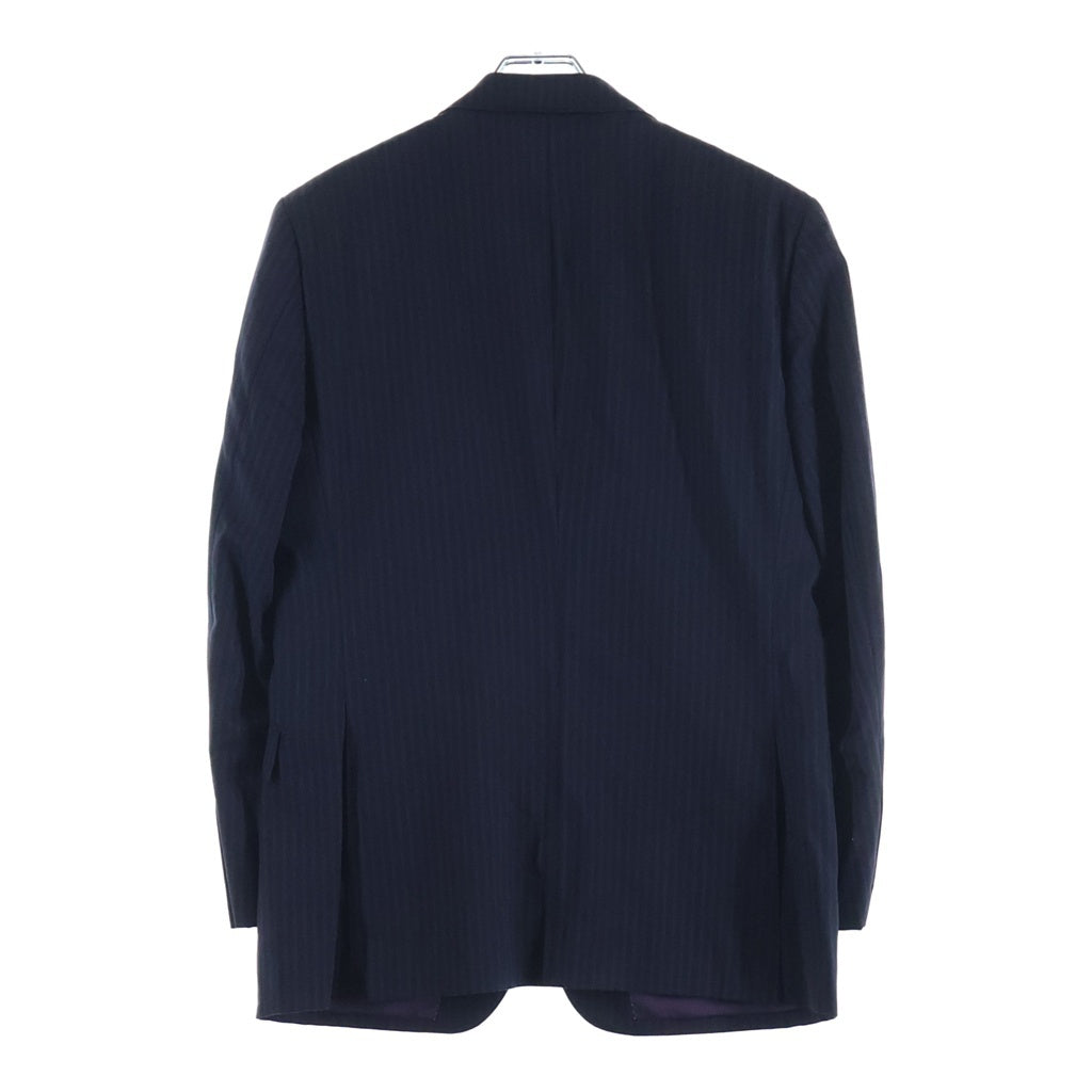 BURBERRY BLACK LABEL(バーバリー ブラックレーベル) シャドーストライプ ウール テーラードジャケット セットアップ ブラック