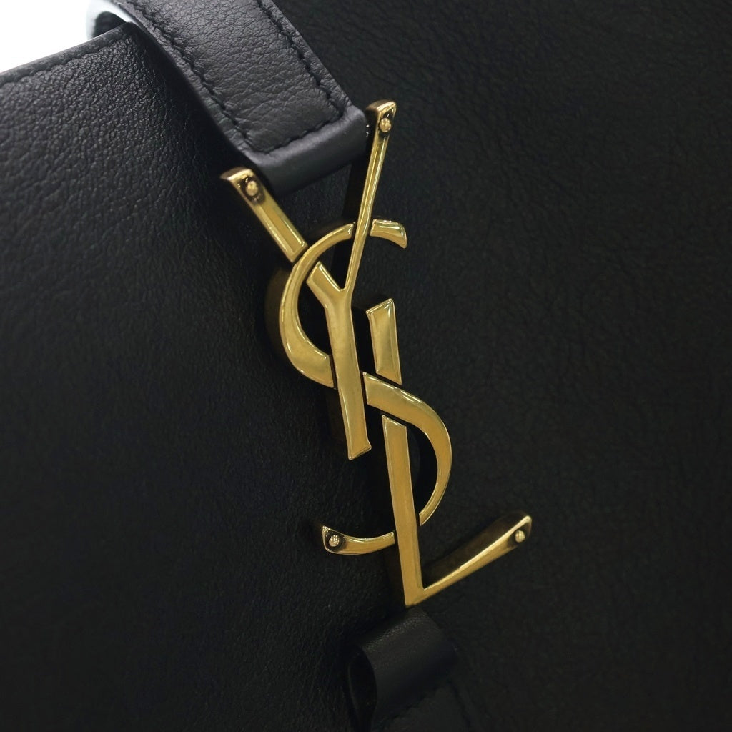 SAINT LAURENT PARIS(サンローランパリ) LE 5A7 ソフト ラージ カーフレザー トートバッグ ワンショルダーバッグ 753837 ブラック