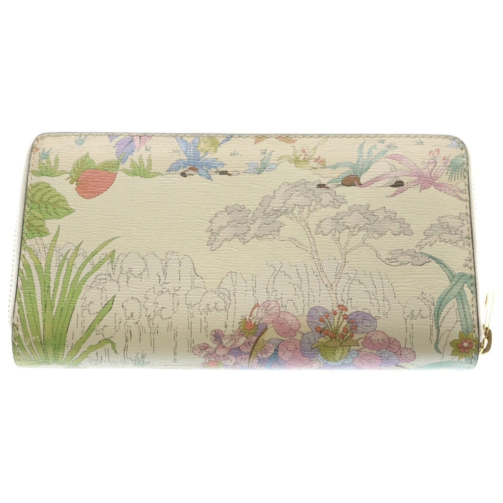 GUCCI(グッチ) ホースビット 1955 タイガー レザー ゴールド金具 ラウンドファスナー 長財布 アイボリー/マルチカラー 621889 レディース