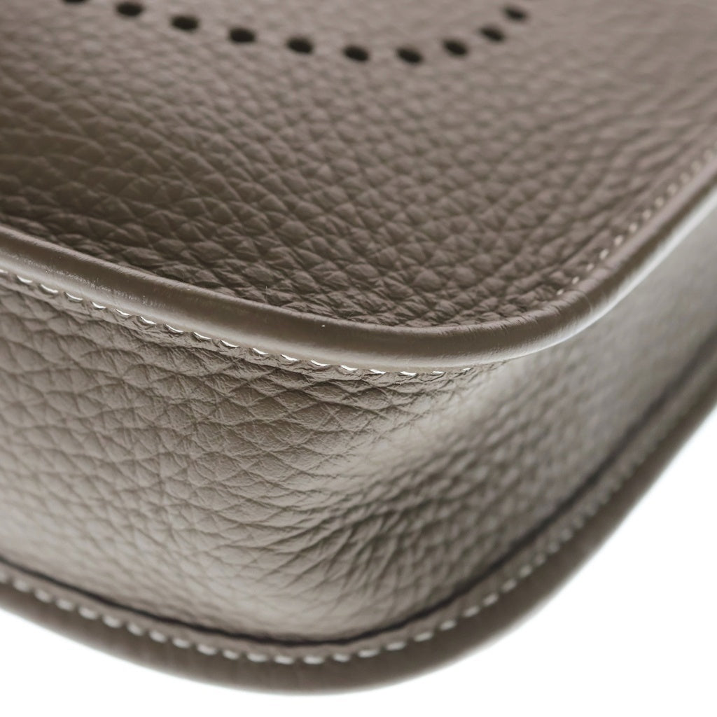 HERMES(エルメス) エブリン TPM エトゥープ トリヨンクレマンス レザー ショルダーバッグ ゴールド金具 ブラウン W刻 レディース