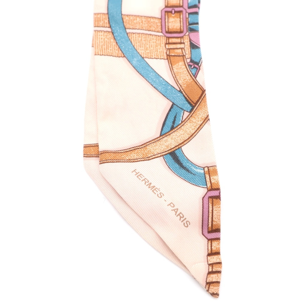 HERMES(エルメス) GRAND MANEGE ツイリー スカーフ ピンク系 マルチカラー レディース
