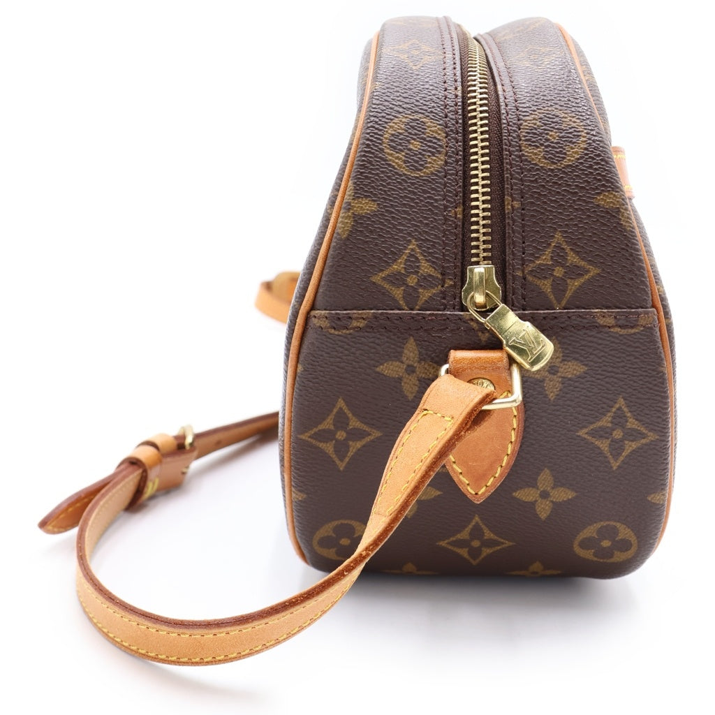 LOUIS VUITTON(ルイヴィトン) モノグラム ブロワ ショルダーバッグ ブラウン レザー×PVC M51221 ゴールド金具 レディース