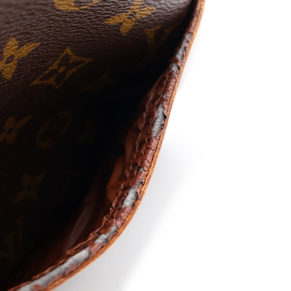 LOUIS VUITTON(ルイヴィトン) モノグラム ブロワ ショルダーバッグ ブラウン レザー×PVC M51221 ゴールド金具 レディース