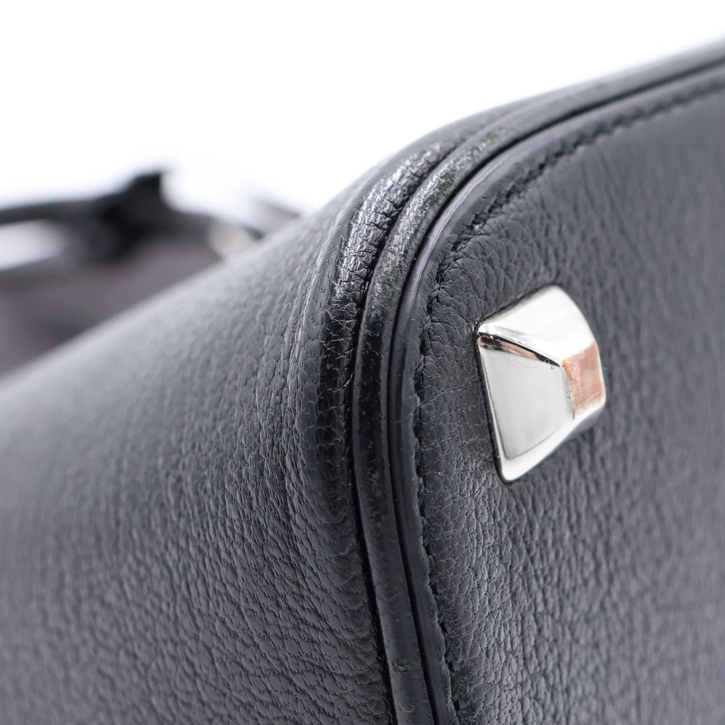 Maison Margiela(メゾンマルジェラ) 5AC ミニ レザー シルバー金具 2WAY ハンドバッグ ショルダーバッグ ブラック s56wg0082 レディース