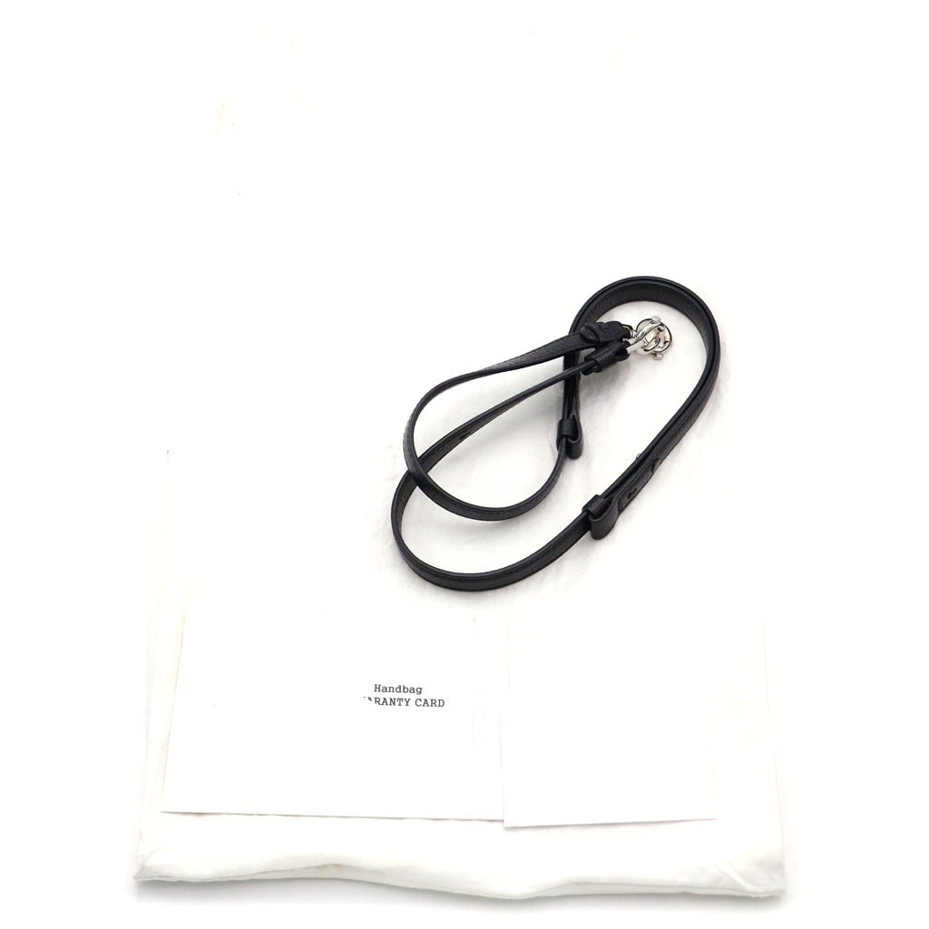 Maison Margiela(メゾンマルジェラ) 5AC ミニ レザー シルバー金具 2WAY ハンドバッグ ショルダーバッグ ブラック s56wg0082 レディース