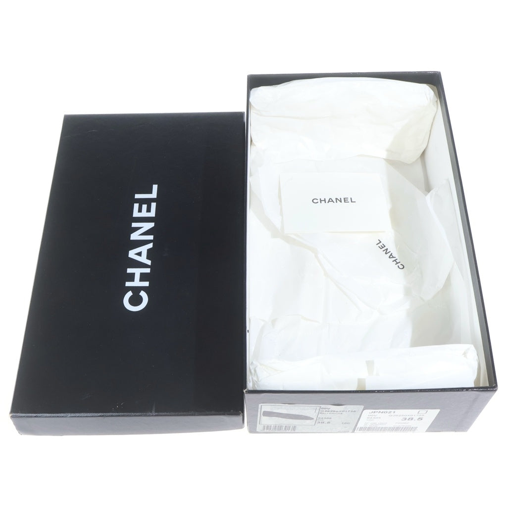 CHANEL(シャネル) ココマーク スリングバック レザー ヒール パンプス シューズ ブラック レディース