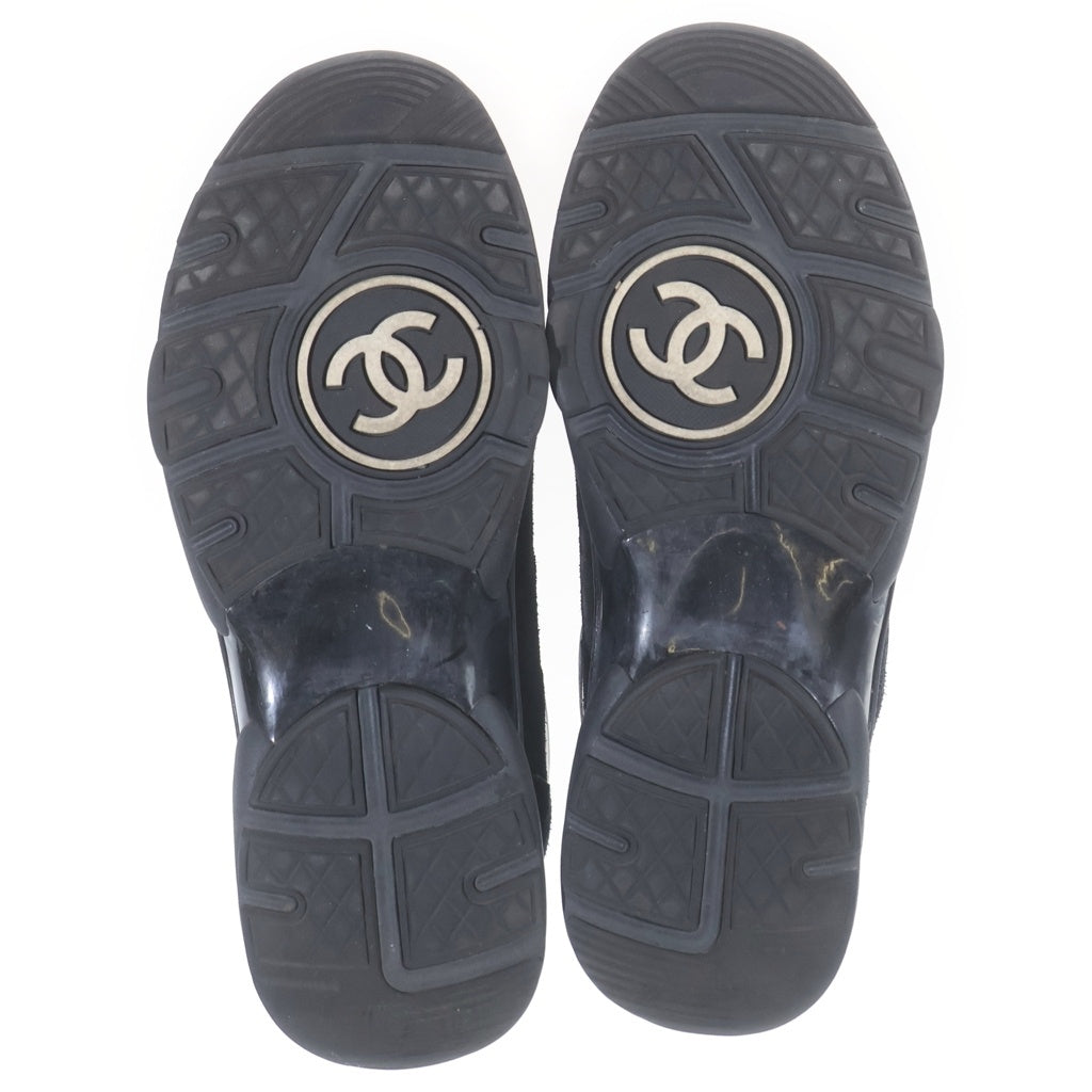 CHANEL(シャネル) ココマーク レザー レースアップ ローカットシューズ スニーカー ブラック G33745 レディース