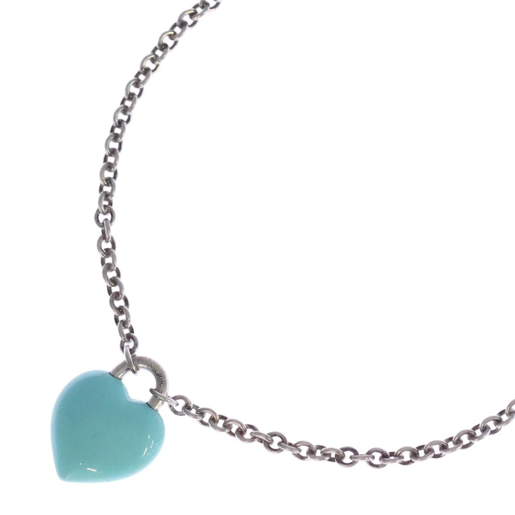 TIFFANY & Co.(ティファニー) リターントゥ フルハート ネックレス ペンダント Ag925 シルバー/ブルー レディース