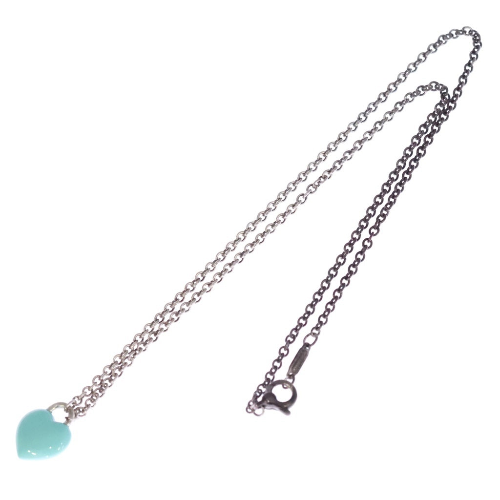 TIFFANY & Co.(ティファニー) リターントゥ フルハート ネックレス ペンダント Ag925 シルバー/ブルー レディース