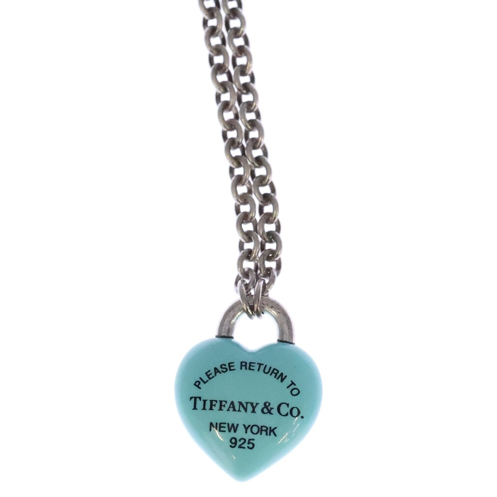 TIFFANY & Co.(ティファニー) リターントゥ フルハート ネックレス ペンダント Ag925 シルバー/ブルー レディース