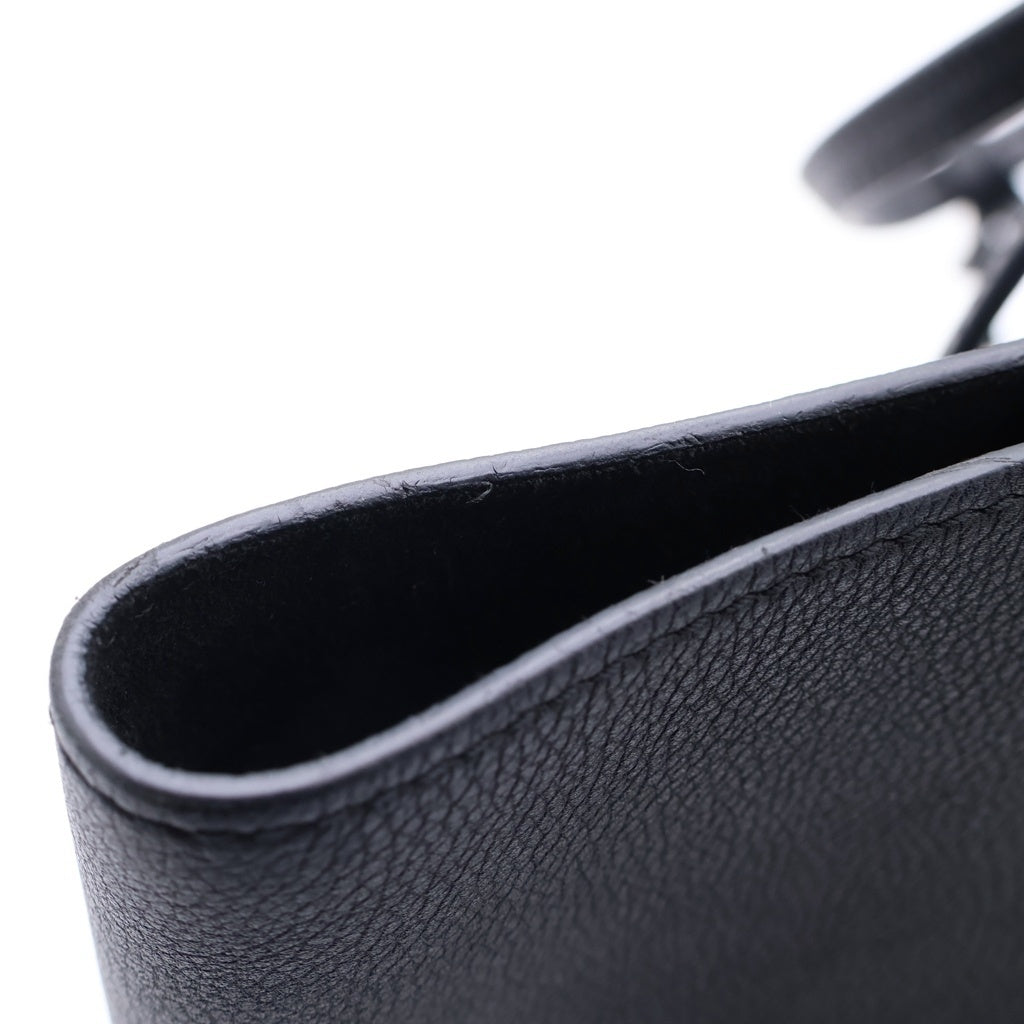 LOUIS VUITTON(ルイヴィトン) ロックミーカバ トートバッグ ハンドバッグ ブラック レザー M42291 シルバー金具 レディース