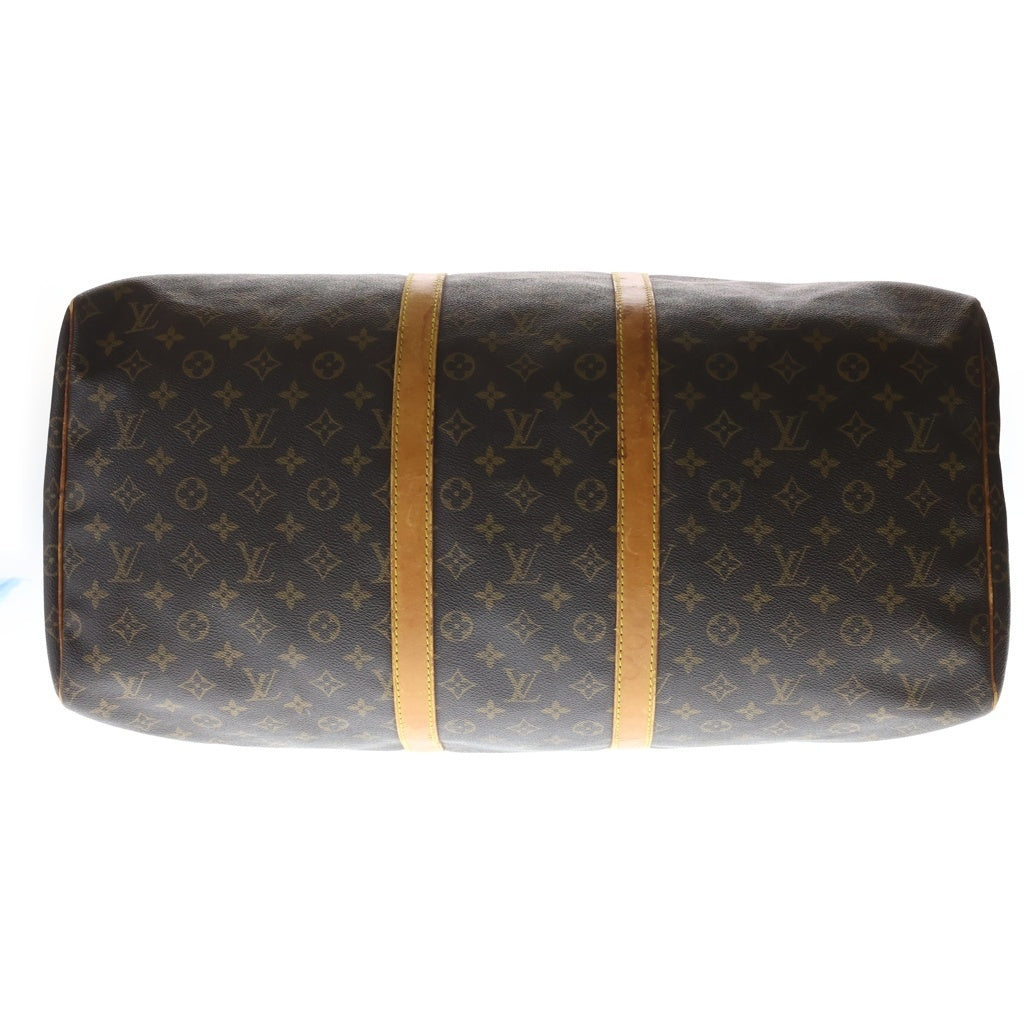 LOUIS VUITTON(ルイヴィトン) モノグラム キーポル55 PVC レザー ボストンバッグ ブラウン M41424