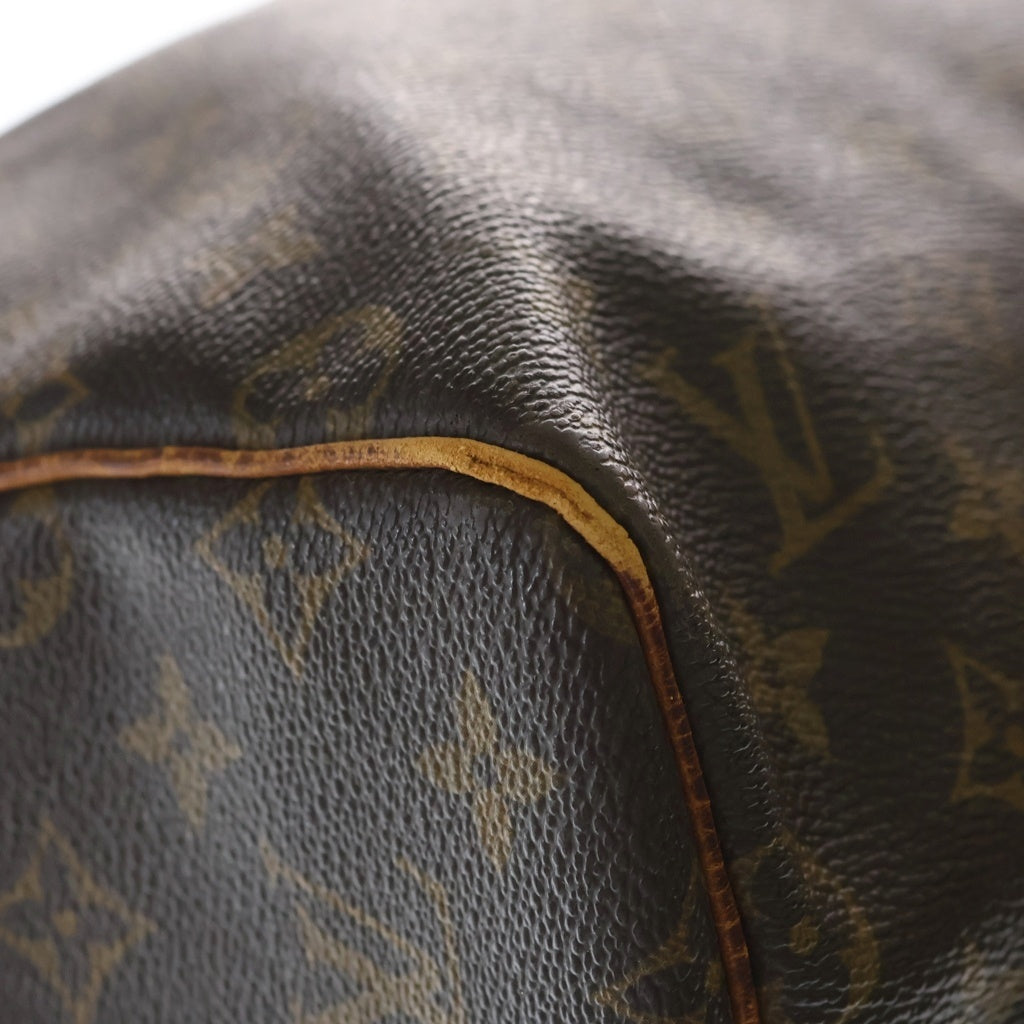 LOUIS VUITTON(ルイヴィトン) モノグラム キーポル55 PVC レザー ボストンバッグ ブラウン M41424