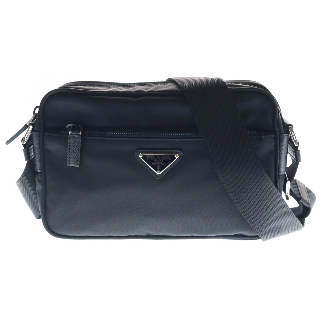 PRADA(プラダ) トライアングルロゴ Re-Nylon ナイロン ショルダーバッグ ブラック 1BC167 レディース