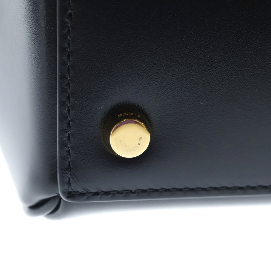CELINE(セリーヌ) スモール16 セーズ ハンド ショルダーバッグ カーフスキン レザー ゴールド金具 ブラック 188003BEY.38NO レディース