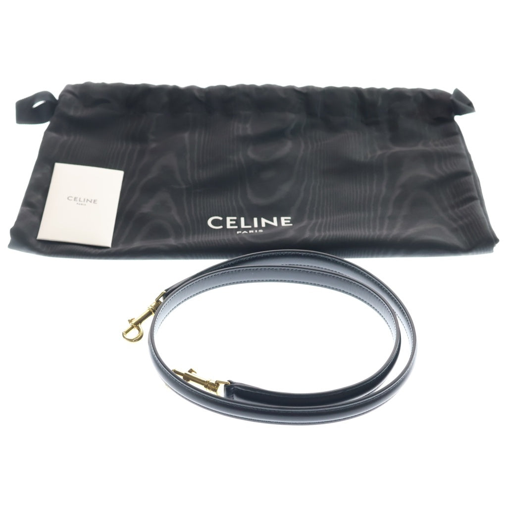 CELINE(セリーヌ) スモール16 セーズ ハンド ショルダーバッグ カーフスキン レザー ゴールド金具 ブラック 188003BEY.38NO レディース