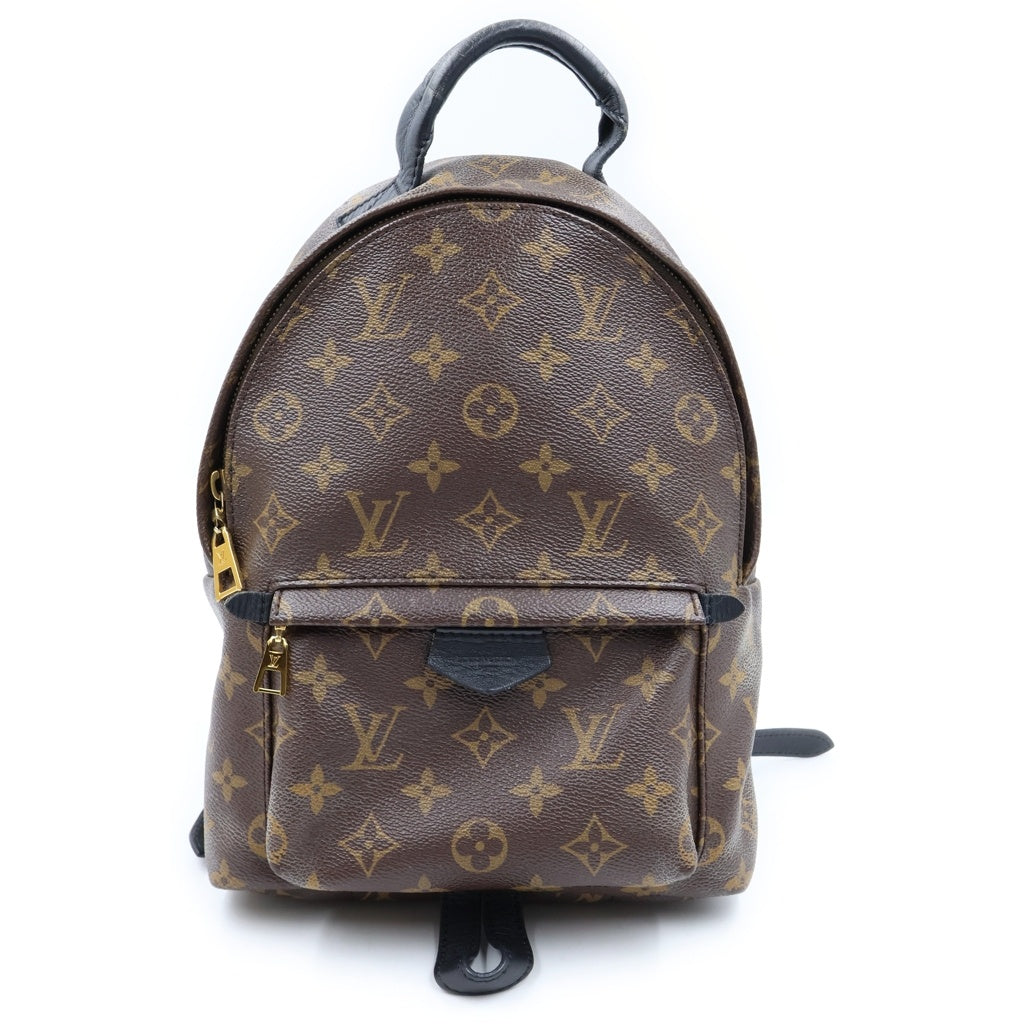 LOUIS VUITTON(ルイヴィトン) モノグラム パームスプリングス 旧型 リュックサック バックパック ブラウン×ブラック レザー×PVC M41560 ゴールド金具 レディース