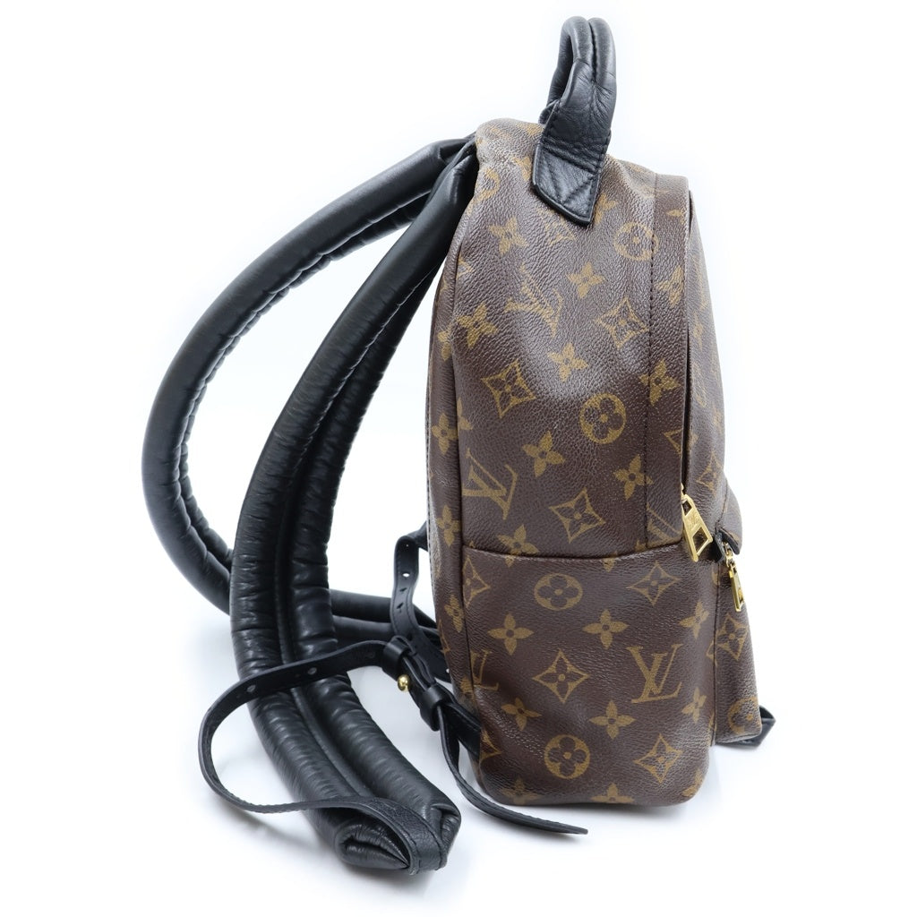 LOUIS VUITTON(ルイヴィトン) モノグラム パームスプリングス 旧型 リュックサック バックパック ブラウン×ブラック レザー×PVC M41560 ゴールド金具 レディース