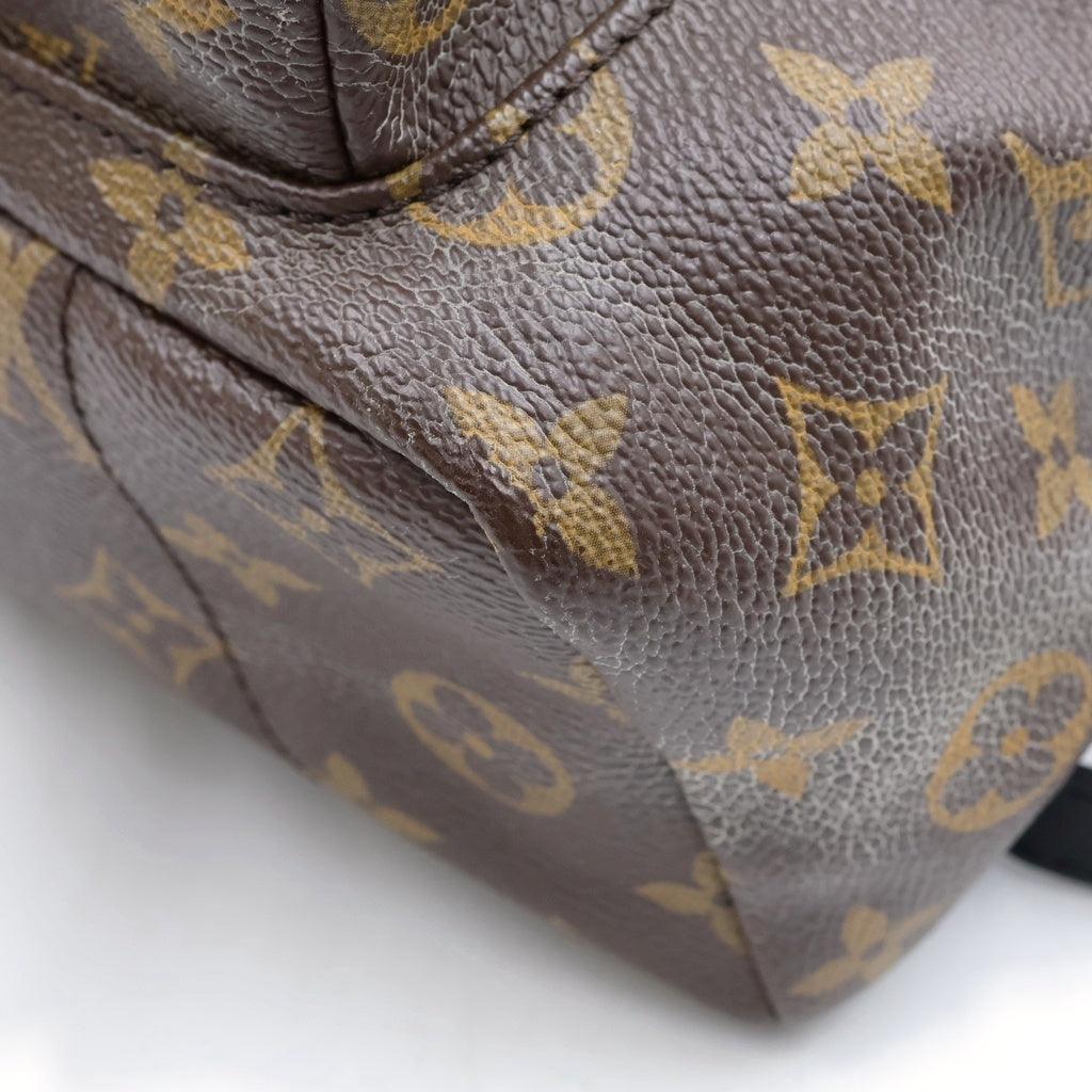 LOUIS VUITTON(ルイヴィトン) モノグラム パームスプリングス 旧型 リュックサック バックパック ブラウン×ブラック レザー×PVC M41560 ゴールド金具 レディース