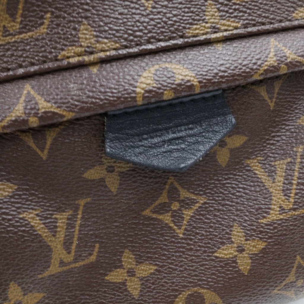 LOUIS VUITTON(ルイヴィトン) モノグラム パームスプリングス 旧型 リュックサック バックパック ブラウン×ブラック レザー×PVC M41560 ゴールド金具 レディース