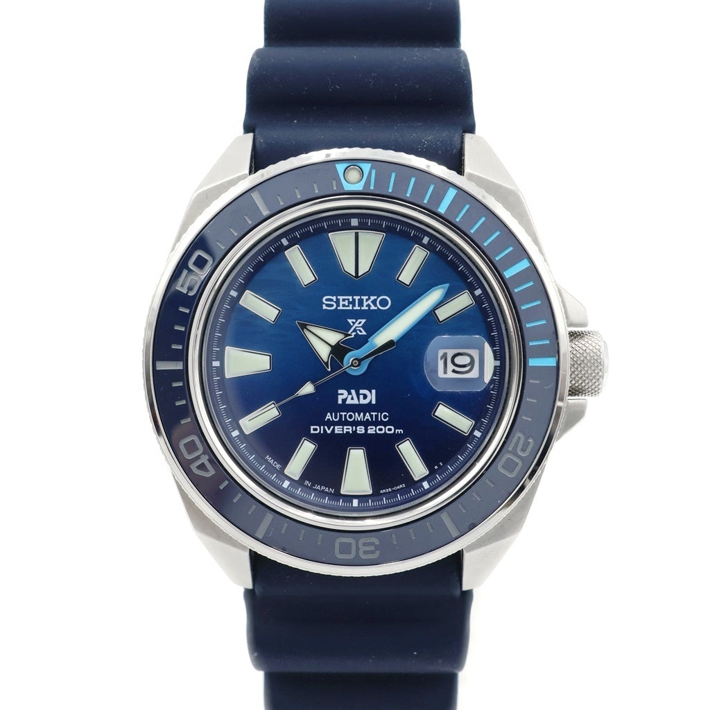 SEIKO(セイコー) プロスペックス サムライ 青文字盤 SS×ラバー/AT ステンレス 自動巻き 腕時計 SBDY123