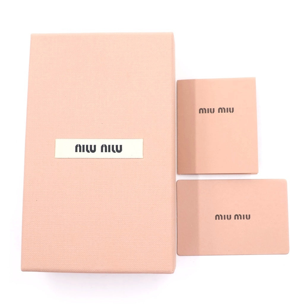 miumiu(ミュウミュウ) HAIR CLIP MIX ロゴ ヘアクリップセット パテント スエード シアリング レッド/ブラウン/ベージュ 51F188 レディース