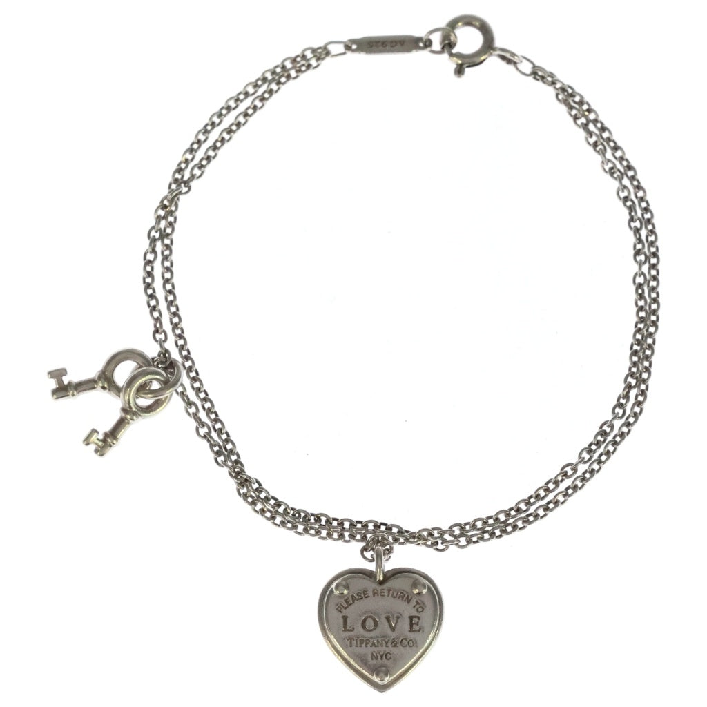 TIFFANY & Co.(ティファニー) リターントゥティファニー ラブハートタグ ブレスレット シルバー チェーン Ag925 レディース