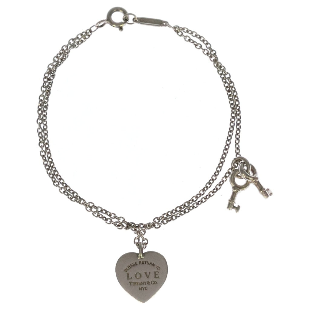 TIFFANY & Co.(ティファニー) リターントゥティファニー ラブハートタグ ブレスレット シルバー チェーン Ag925 レディース