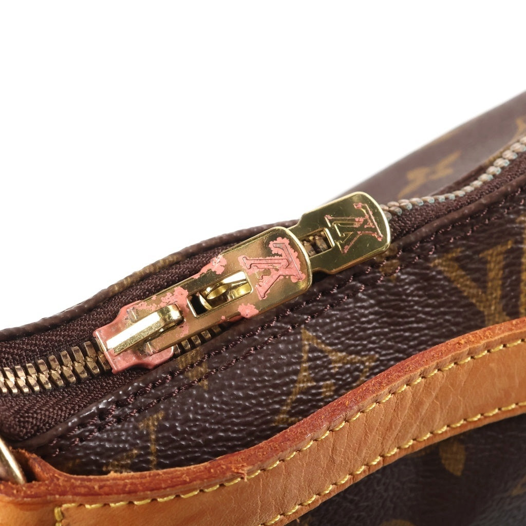 LOUIS VUITTON(ルイヴィトン) ×シャロンストーン モノグラム アムファースリー ショルダーバッグ ブラウン レザー×PVC M47275 ゴールド金具 レディース