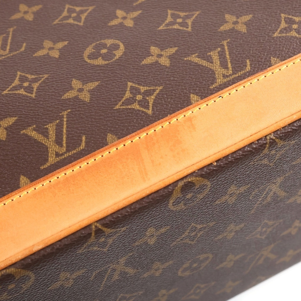 LOUIS VUITTON(ルイヴィトン) ×シャロンストーン モノグラム アムファースリー ショルダーバッグ ブラウン レザー×PVC M47275 ゴールド金具 レディース