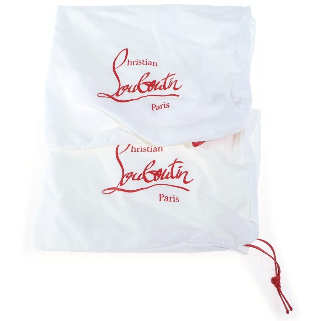 CHRISTIAN LOUBOUTIN(クリスチャンルブタン) フォリーズ ストラス レザー ポインテッドトゥ パンプス ピンヒール スティレットヒール #36 1/2 レディース