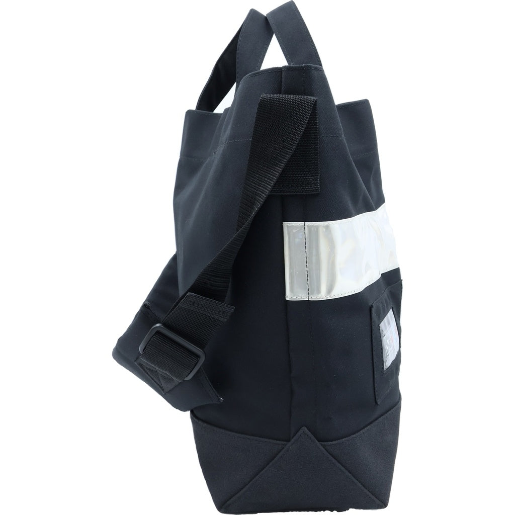 SAINT MICHAEL(セントマイケル) ロゴ キャンバス 2WAY トートバッグ ハンドバッグ ショルダーバッグ ブラック レディース