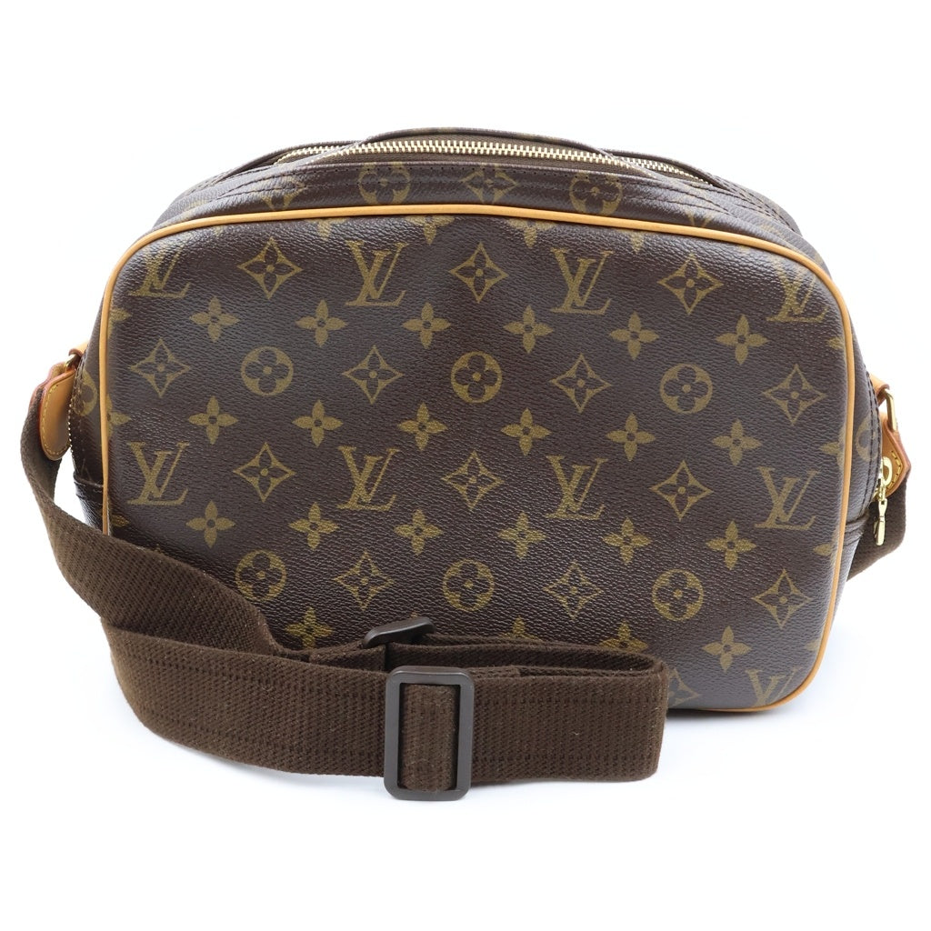 LOUIS VUITTON(ルイヴィトン) モノグラム リポーターPM ショルダーバッグ ブラウン PVCレザー M45254 ゴールド金具 レディース