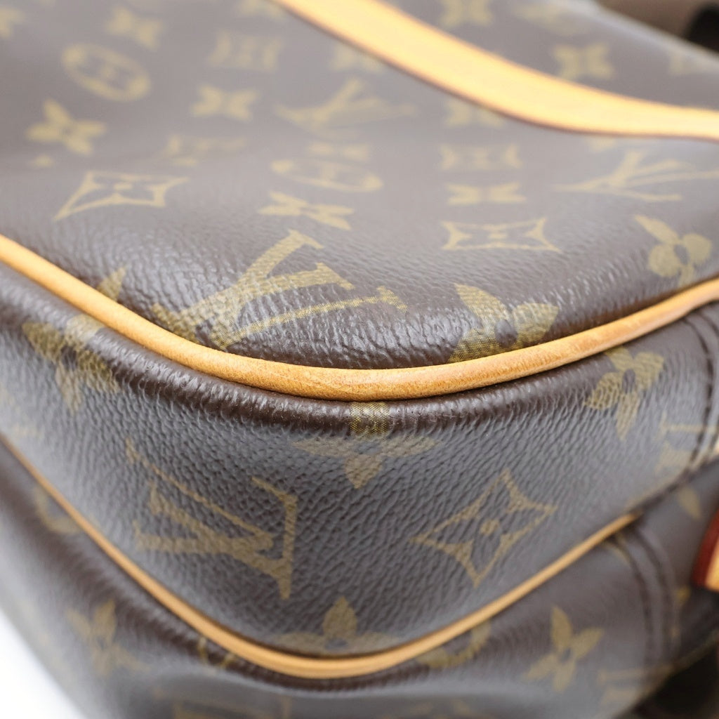 LOUIS VUITTON(ルイヴィトン) モノグラム リポーターPM ショルダーバッグ ブラウン PVCレザー M45254 ゴールド金具 レディース