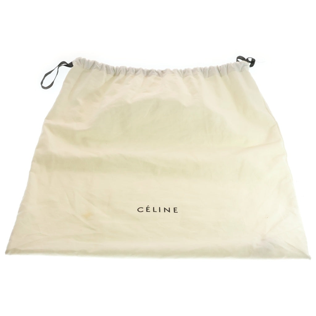 CELINE(セリーヌ) ラゲージ ミニショッパー ハンドバッグ ブラック レザー シルバー金具 レディース