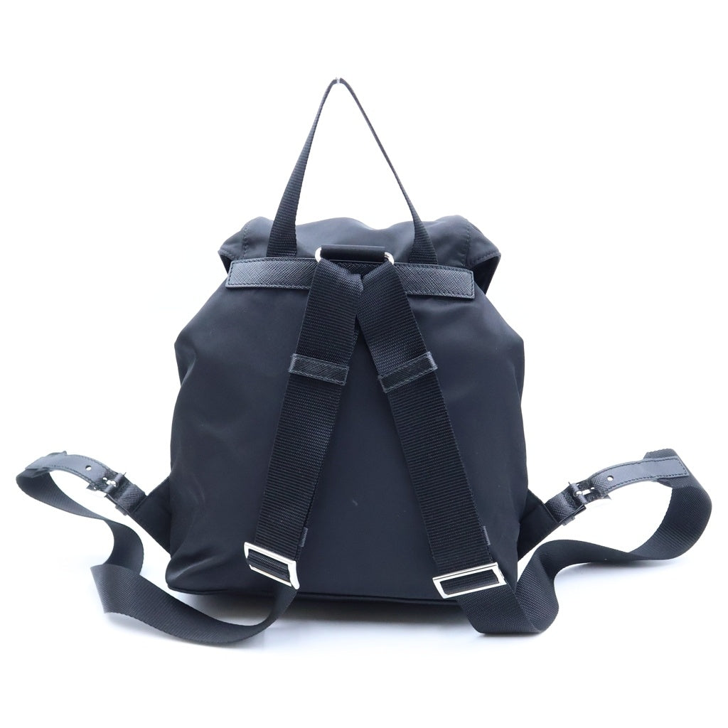 PRADA(プラダ) テスートナイロン リュックサック バックパック ブラック 1BZ677 シルバー金具 レディース